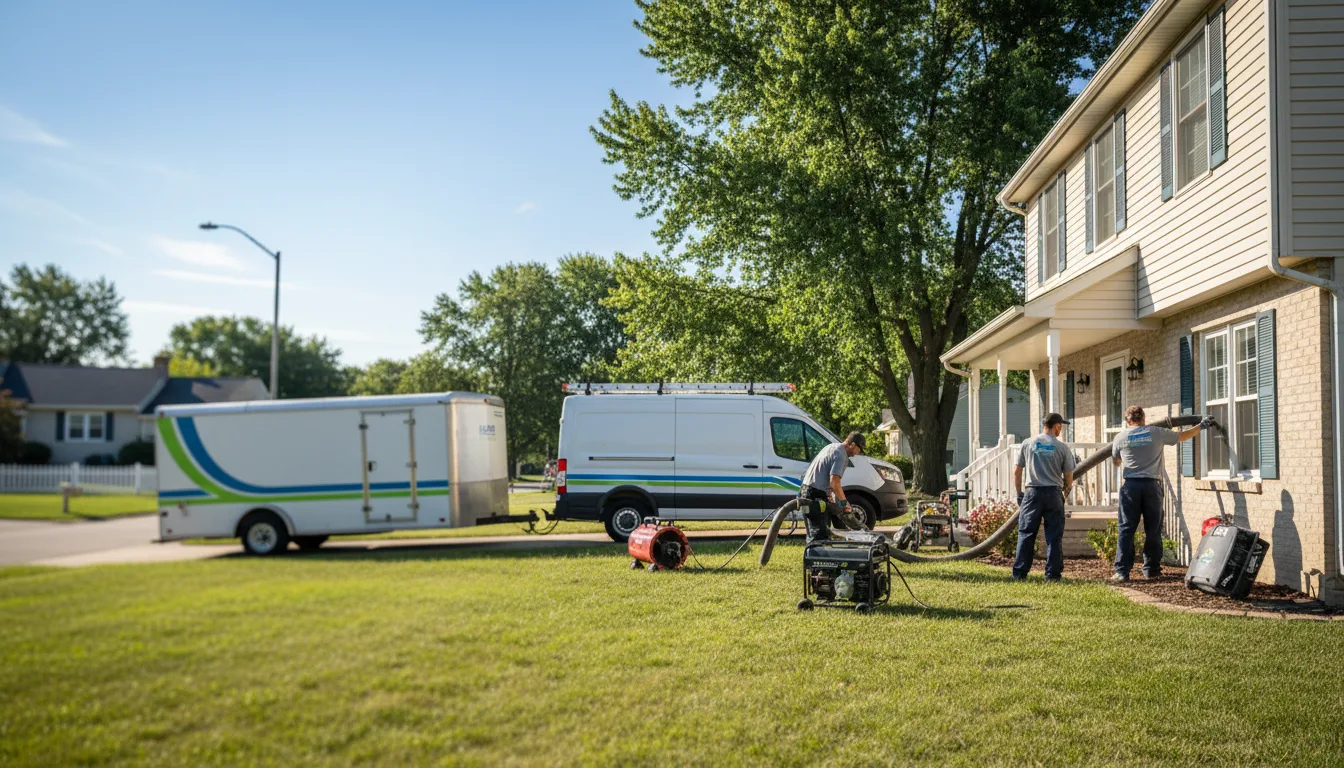 Flooded Basement Restoration And Cleanup With Repair in Mineral City, OH near me
